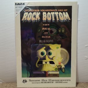 Spongebob Squarepants Limited Edition Art Print & Certificate Of Authenticity